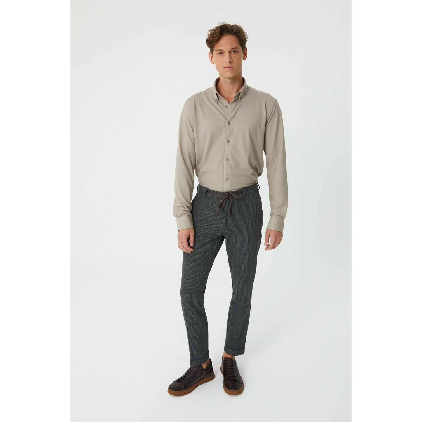 Grey Drawstring Trousers