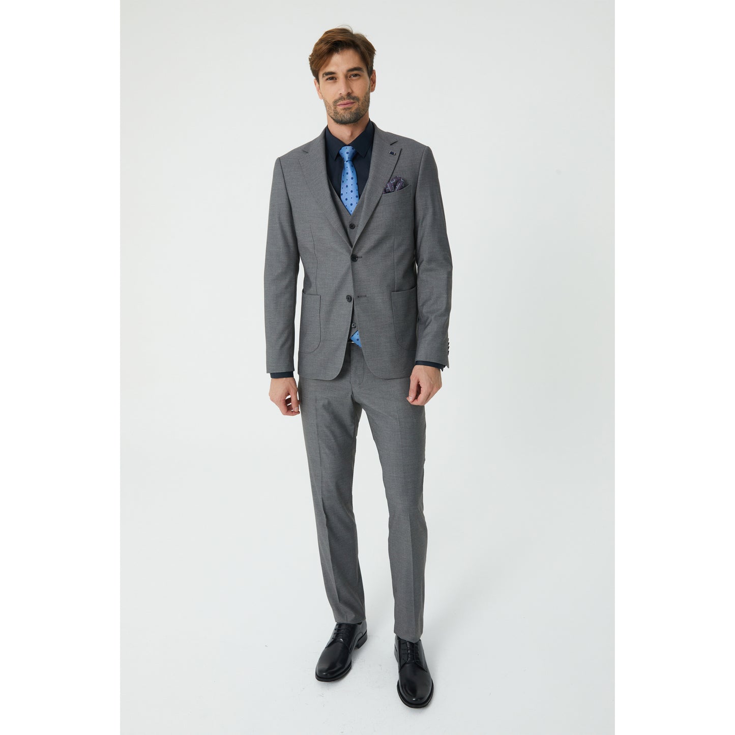 Light Grey Three-Piece Suit