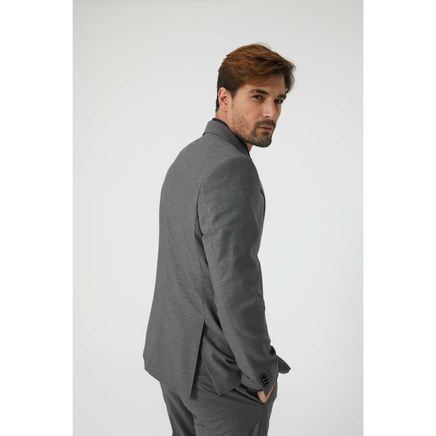 Light Grey Three-Piece Suit