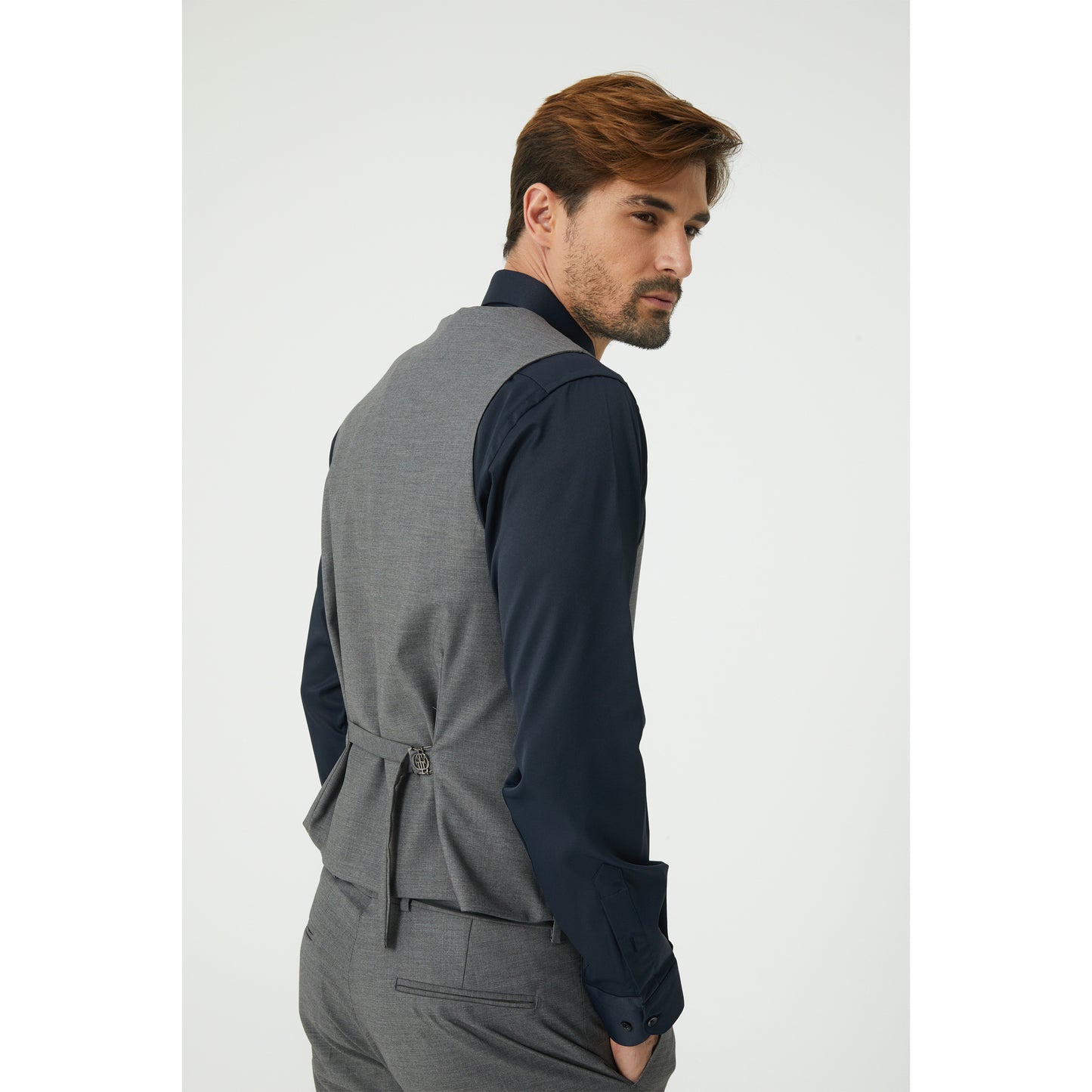 Light Grey Three-Piece Suit