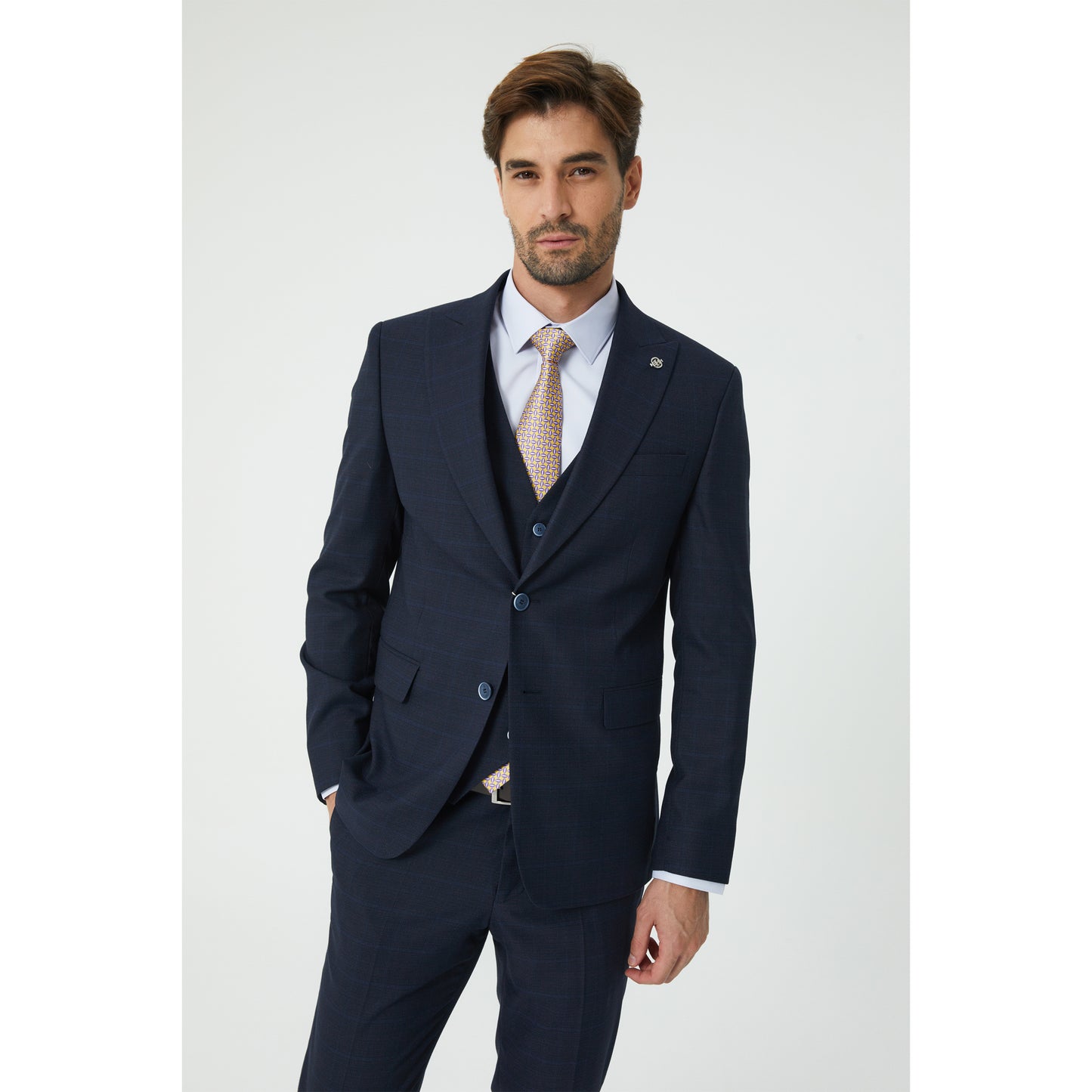 Navy Three-Piece Suit