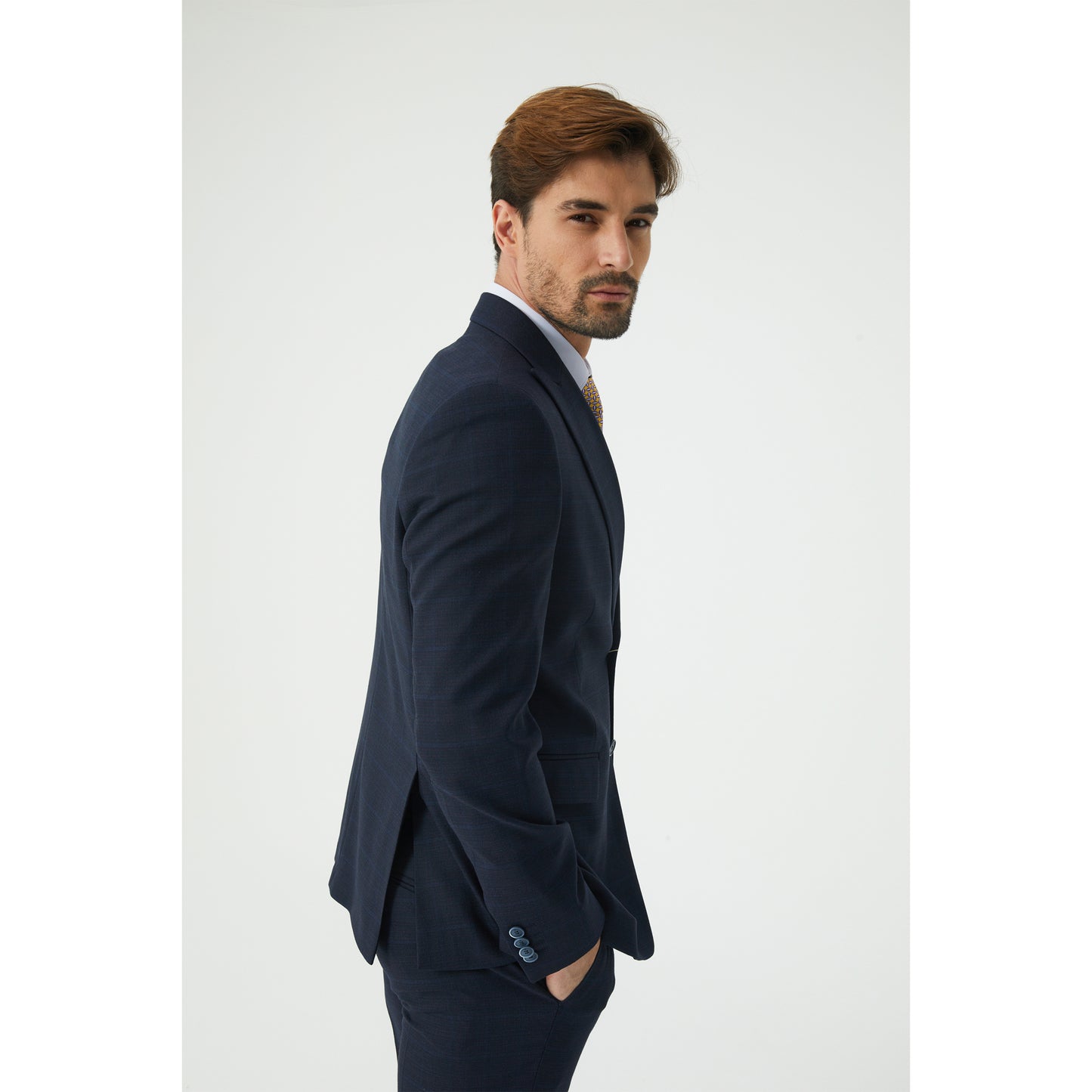 Navy Three-Piece Suit