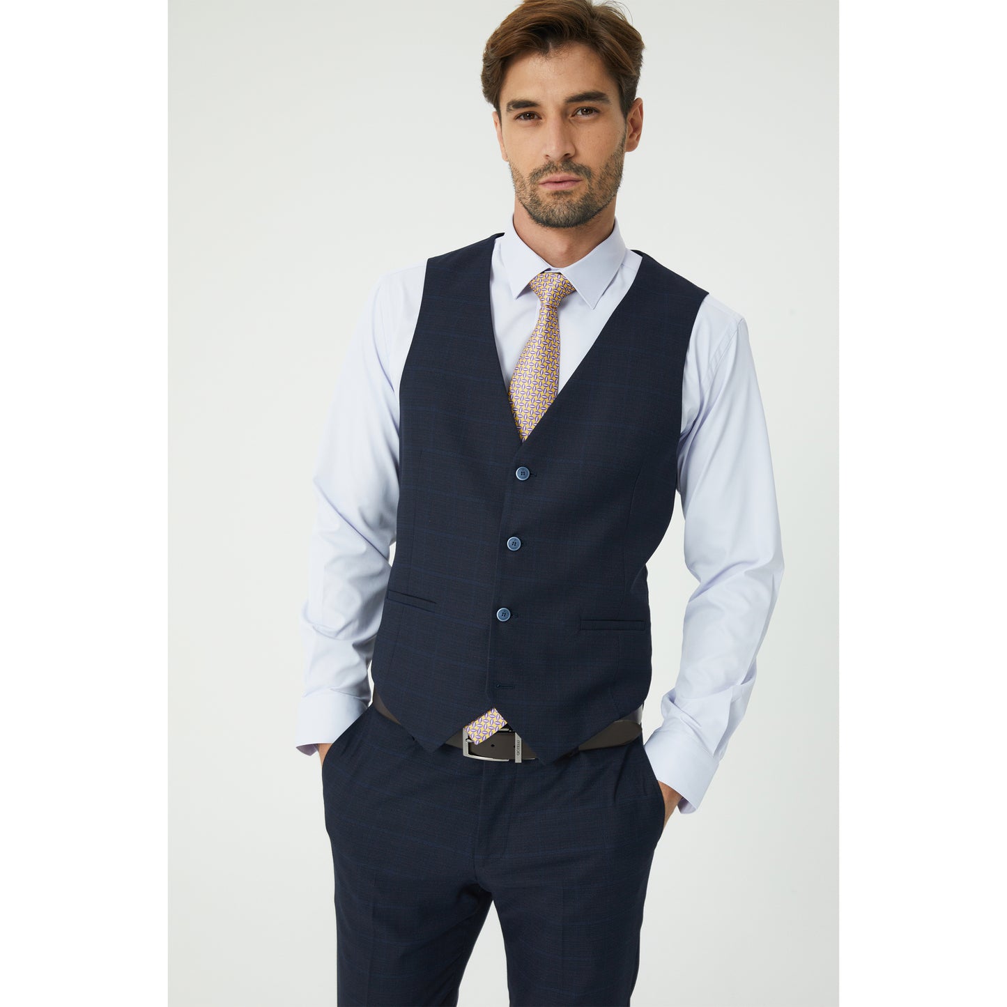 Navy Three-Piece Suit