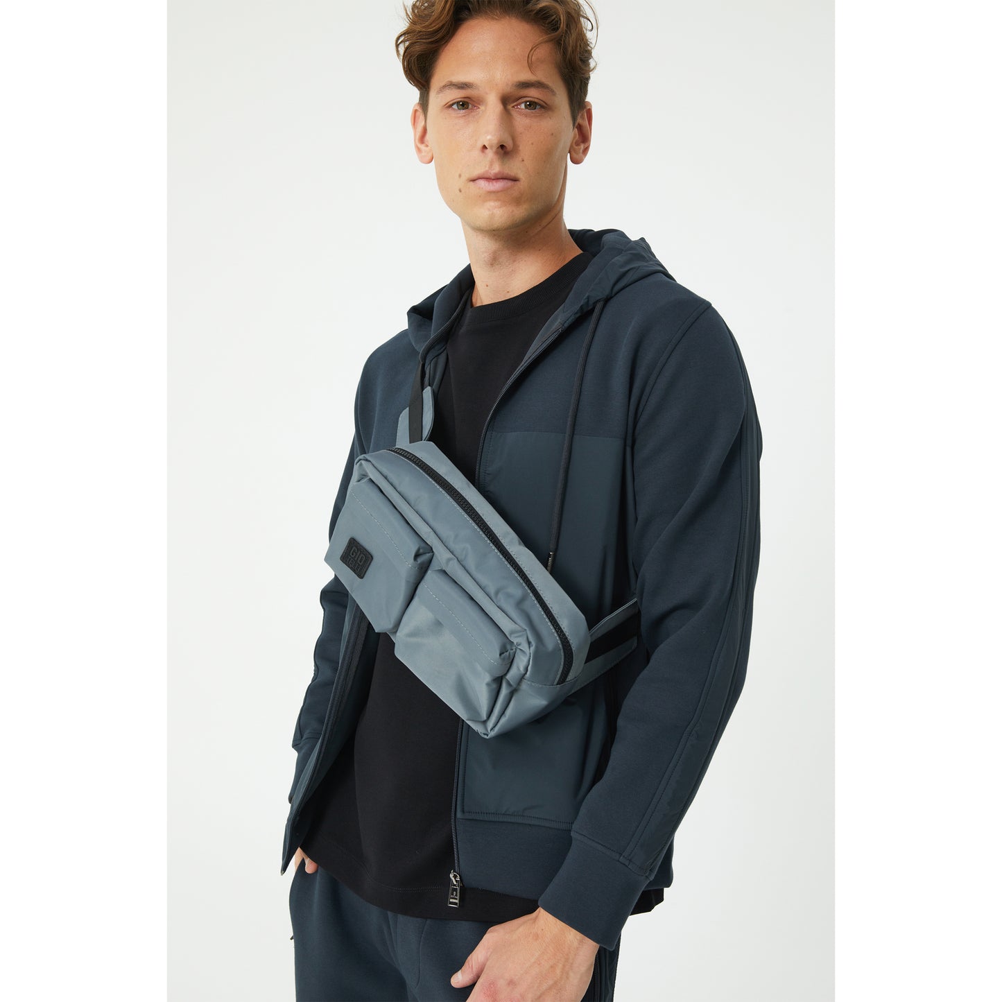 Grey Shoulder Bag
