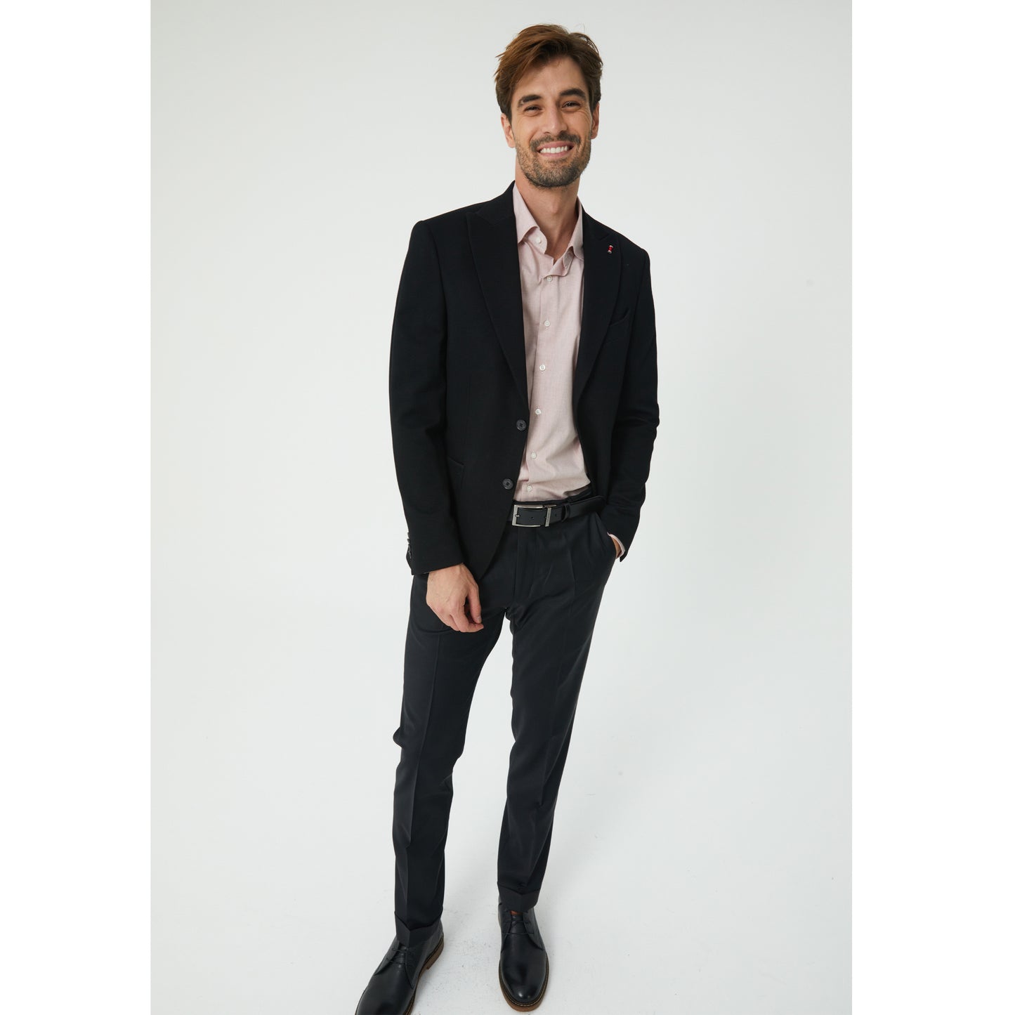 Black Wool Suit Trousers