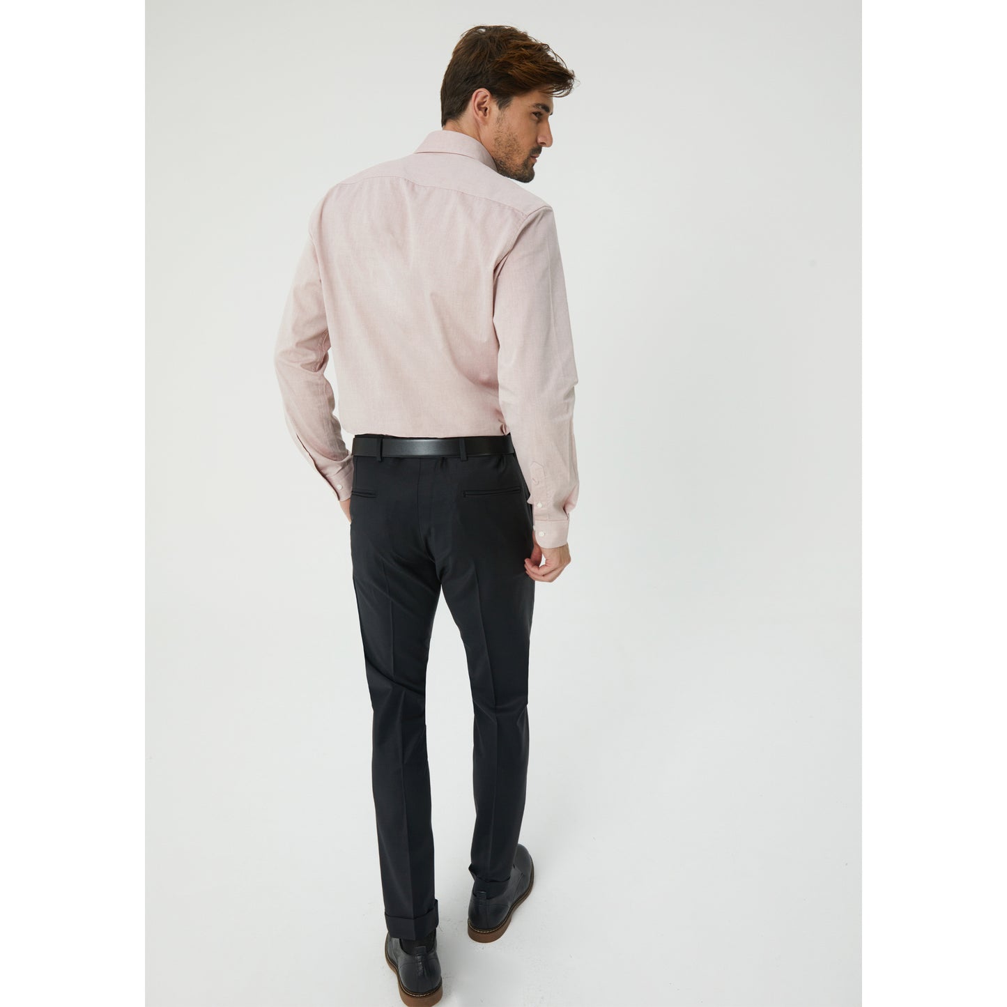 Black Wool Suit Trousers