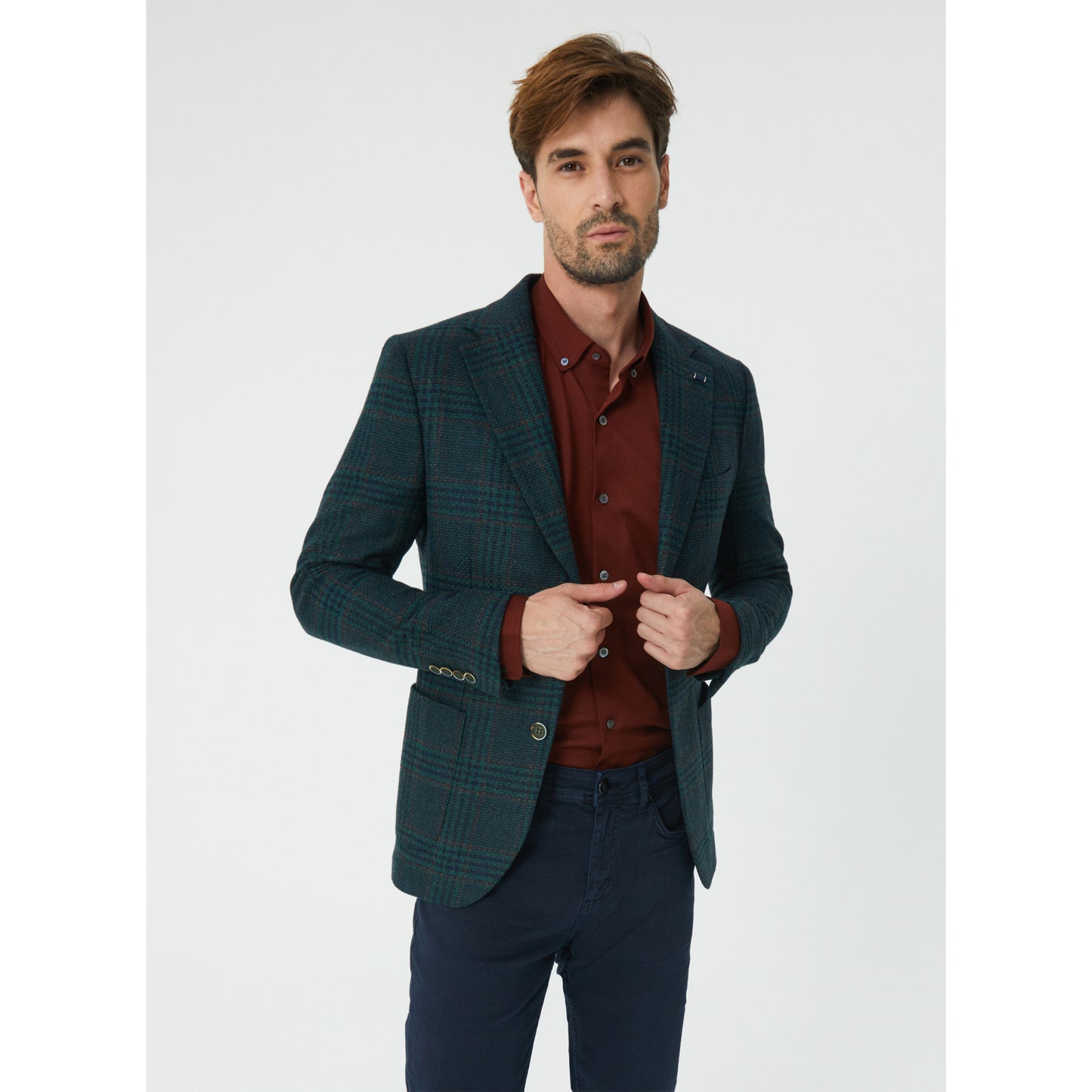 Green - Navy Sport Jacket