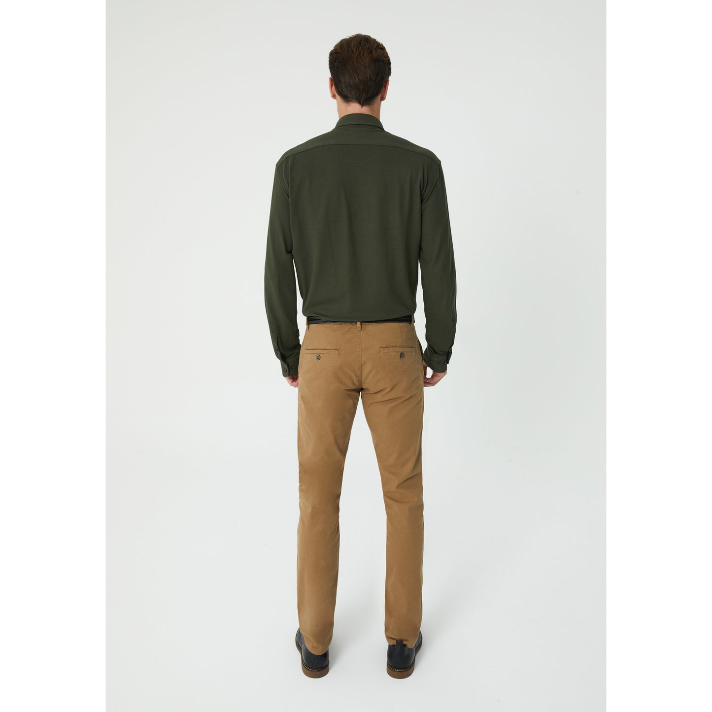 Light Brown Cotton Chinos