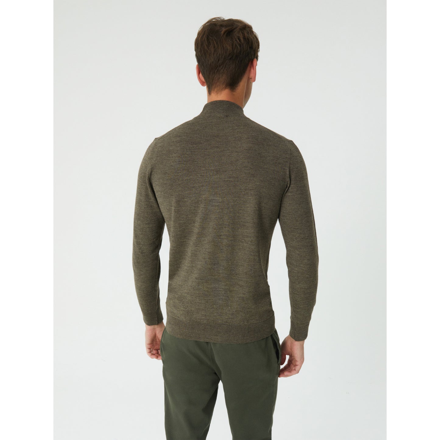 Sand Melange Wool Blend Sweater