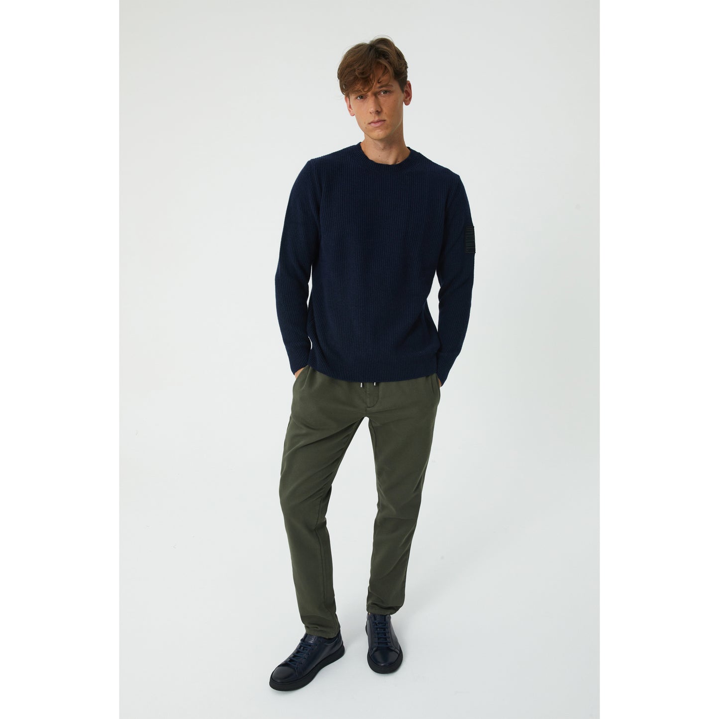 Navy Wool Blend Sweater
