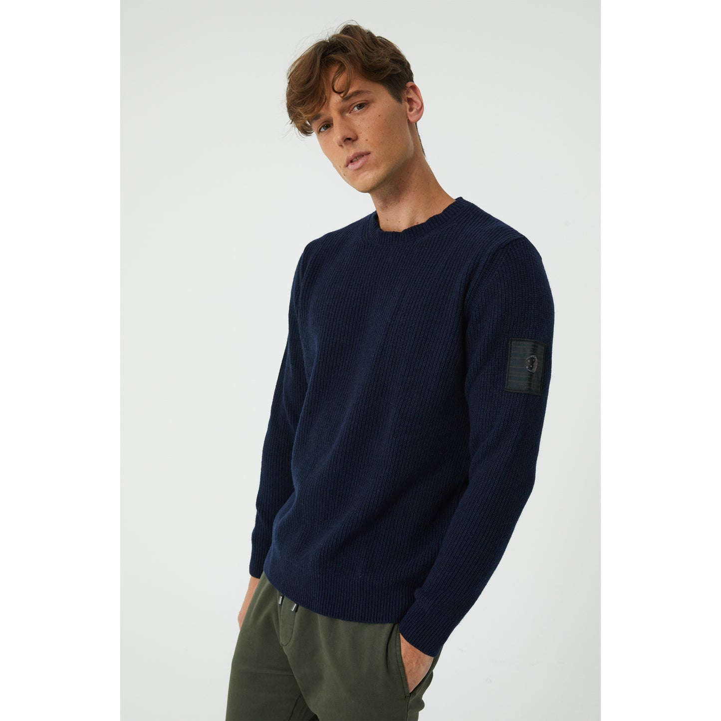 Navy Wool Blend Sweater