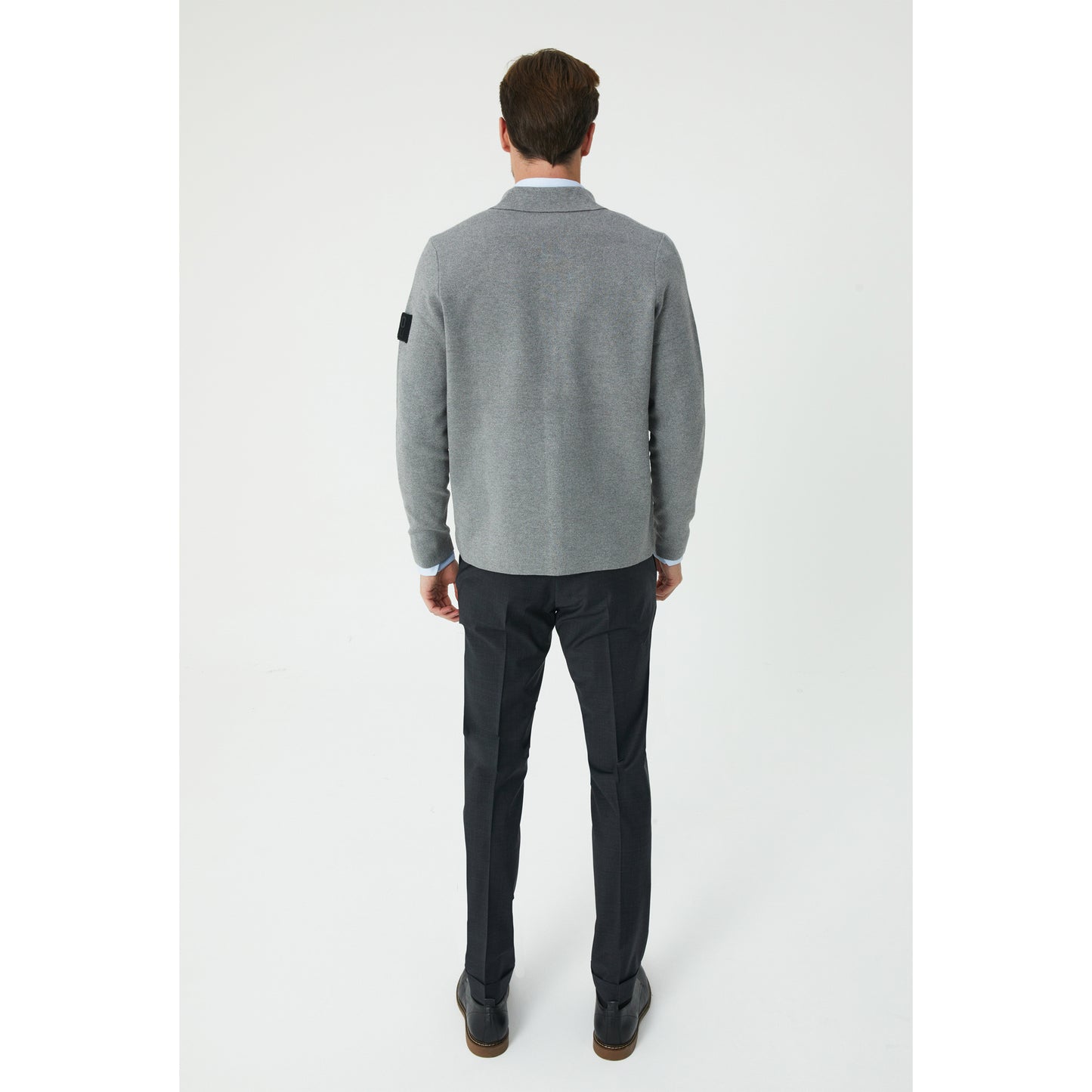 Grey Buttoned Cardigan