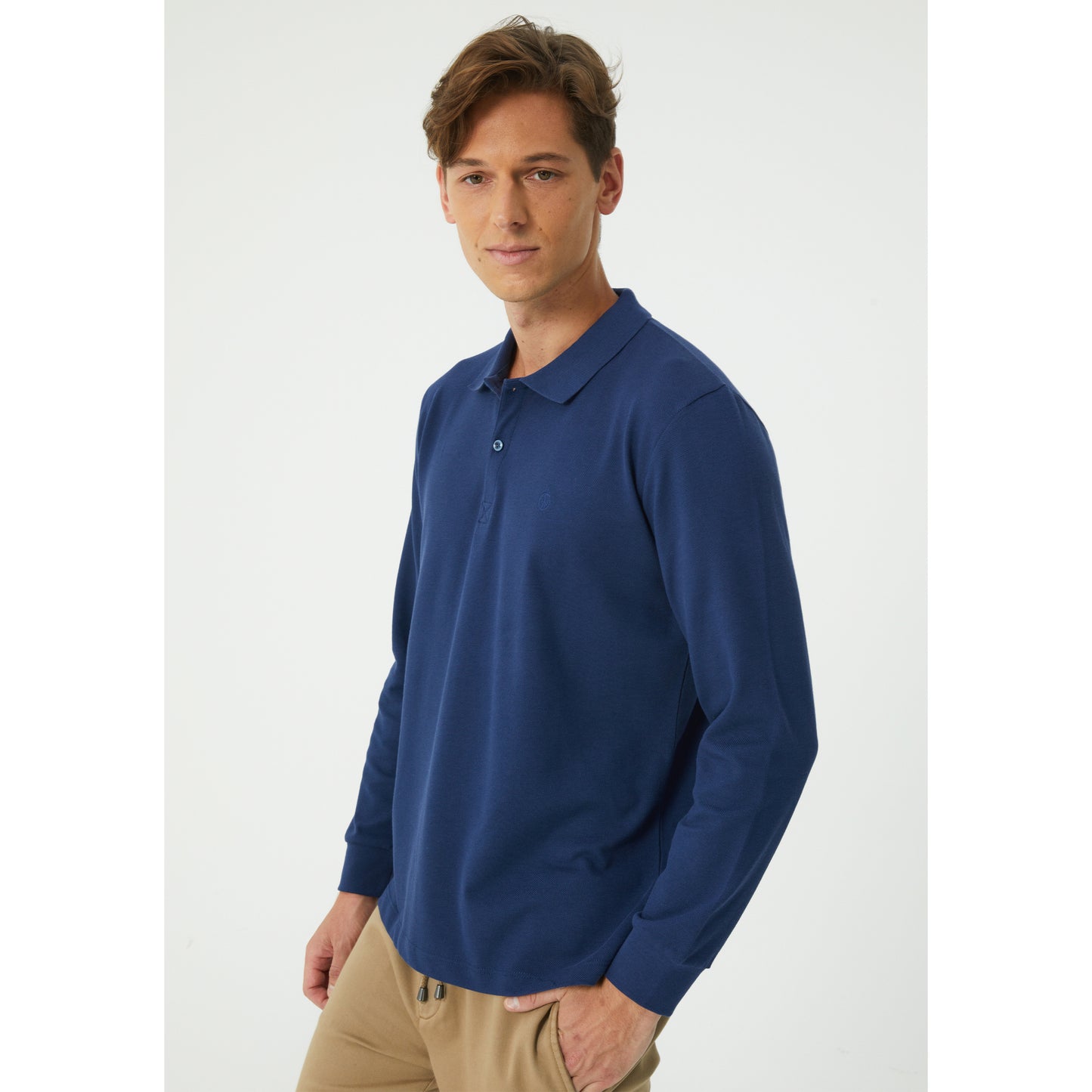 Indigo Polo Sweatshirt