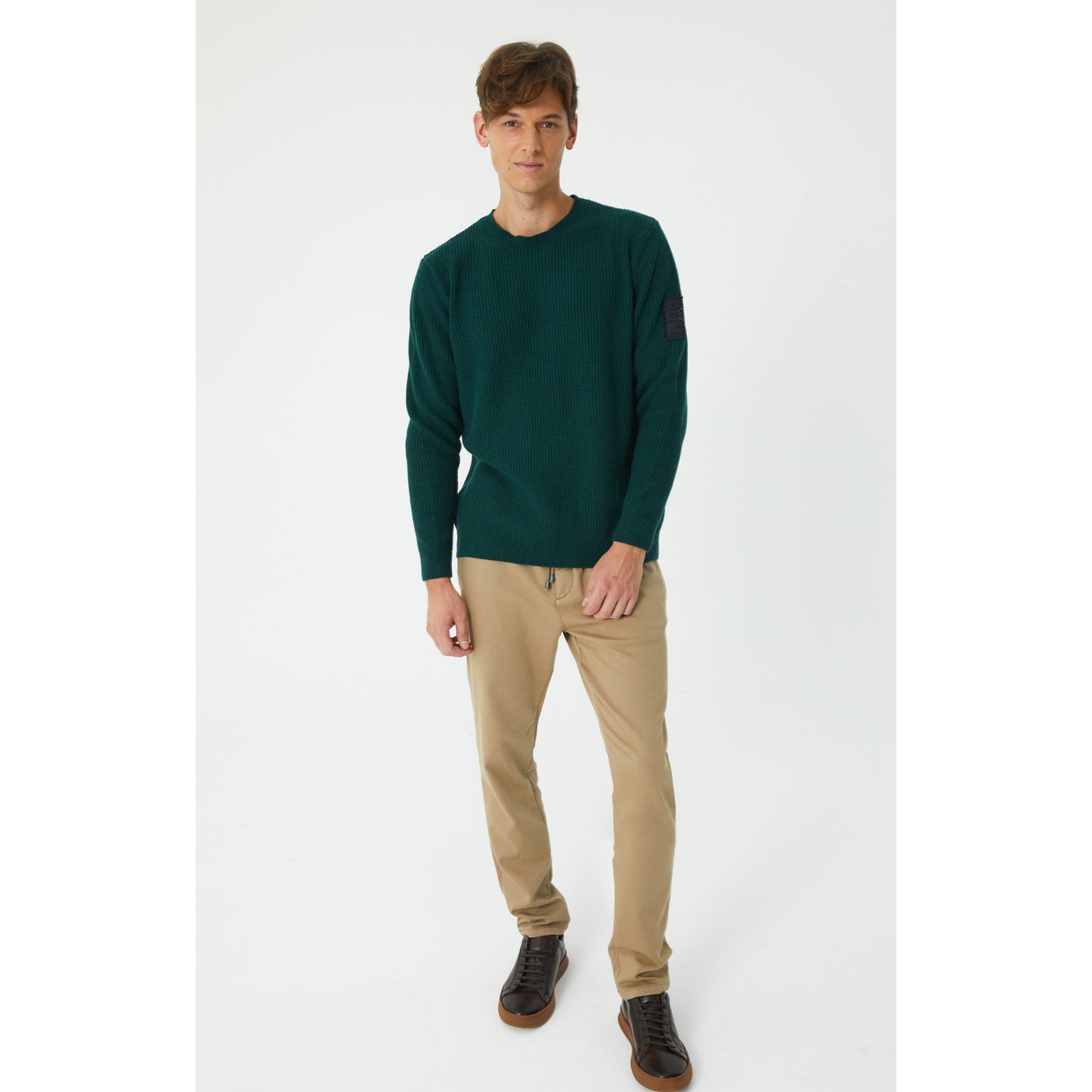 Green Wool Blend Sweater