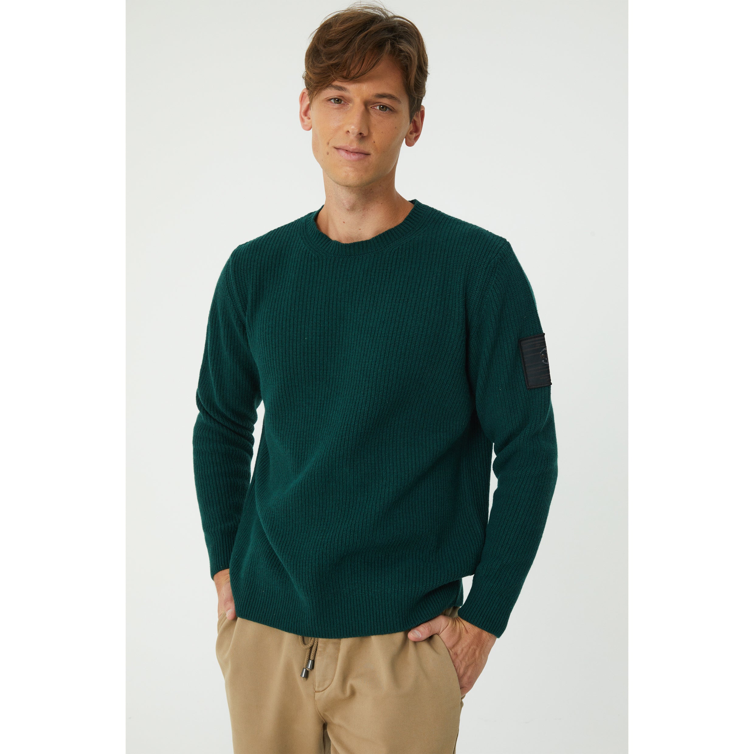 Green Wool Blend Sweater