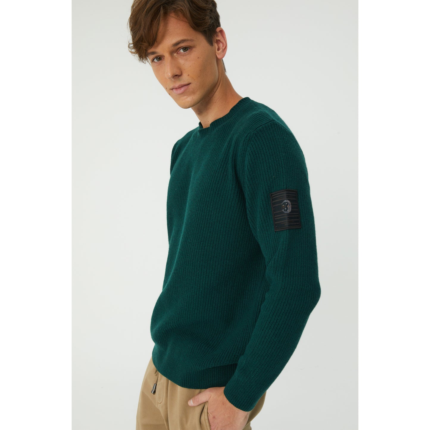 Green Wool Blend Sweater