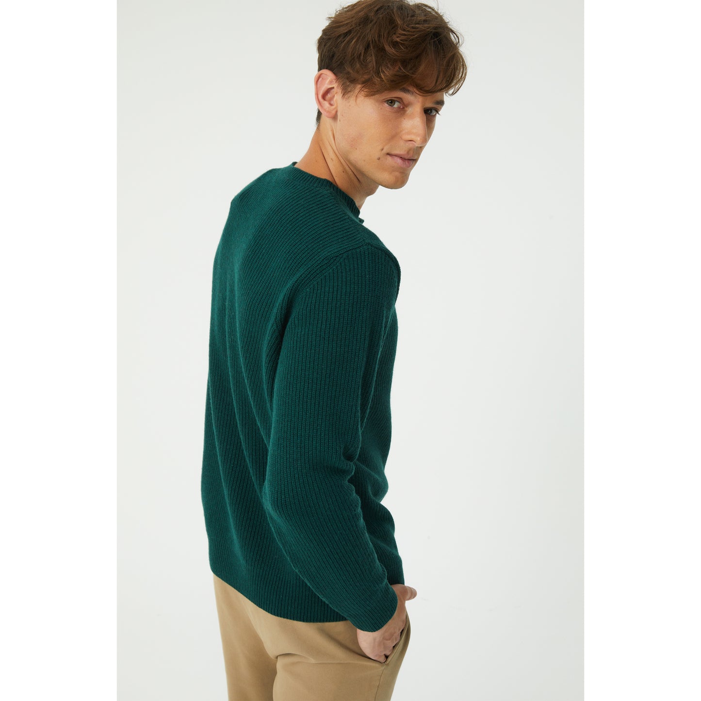 Green Wool Blend Sweater