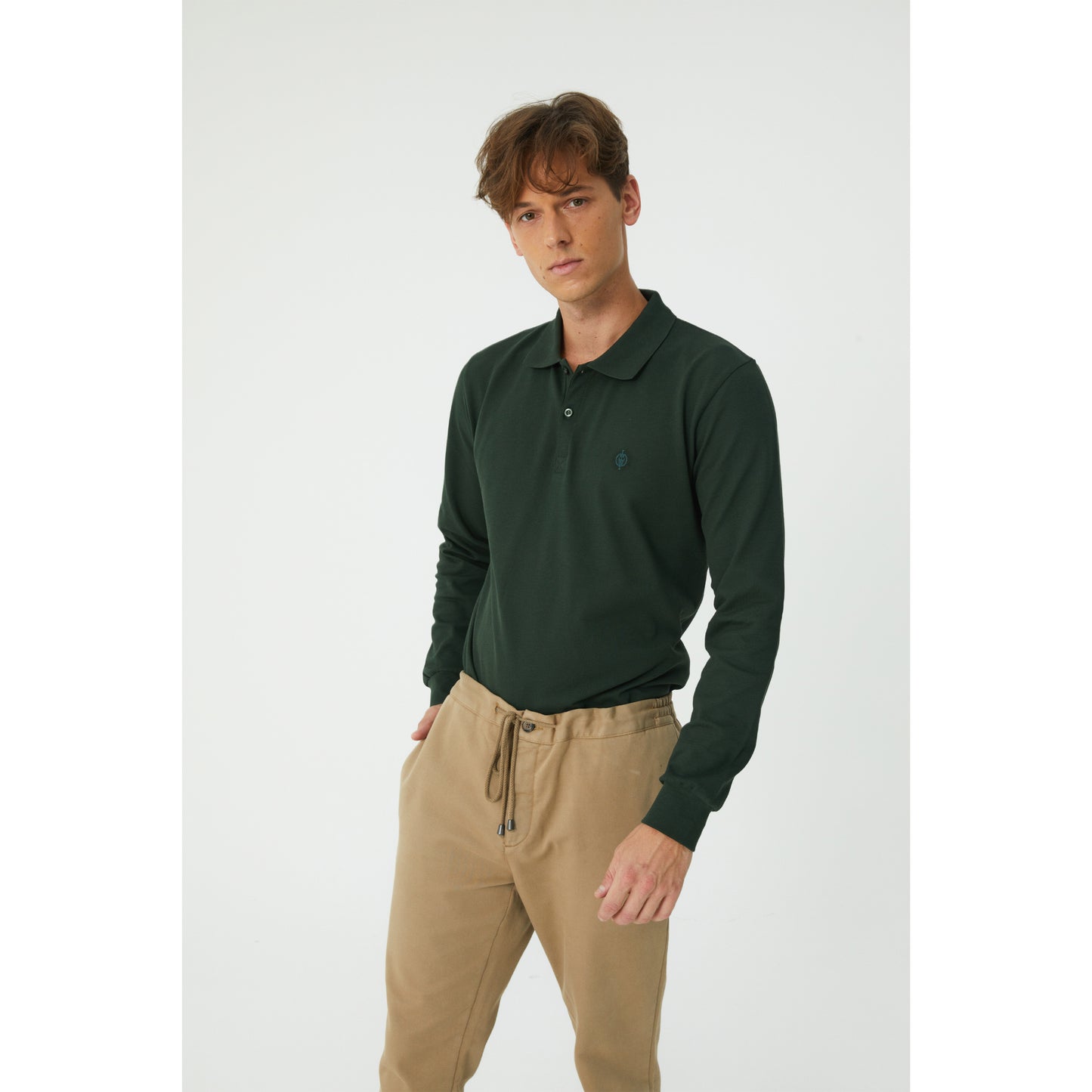 Green Polo Sweatshirt