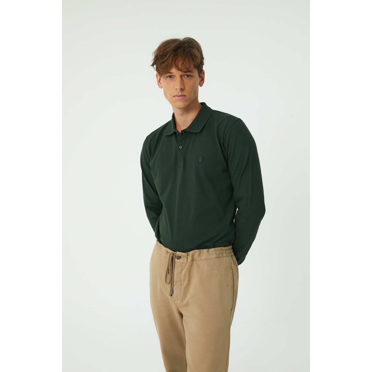 Green Polo Sweatshirt