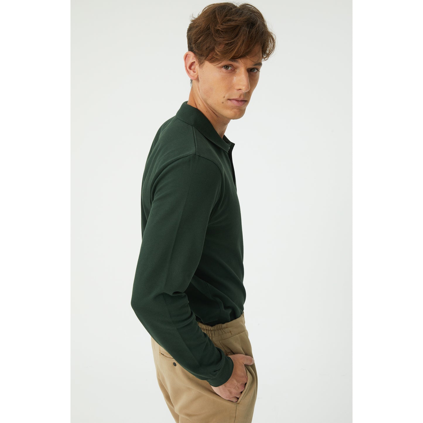 Green Polo Sweatshirt