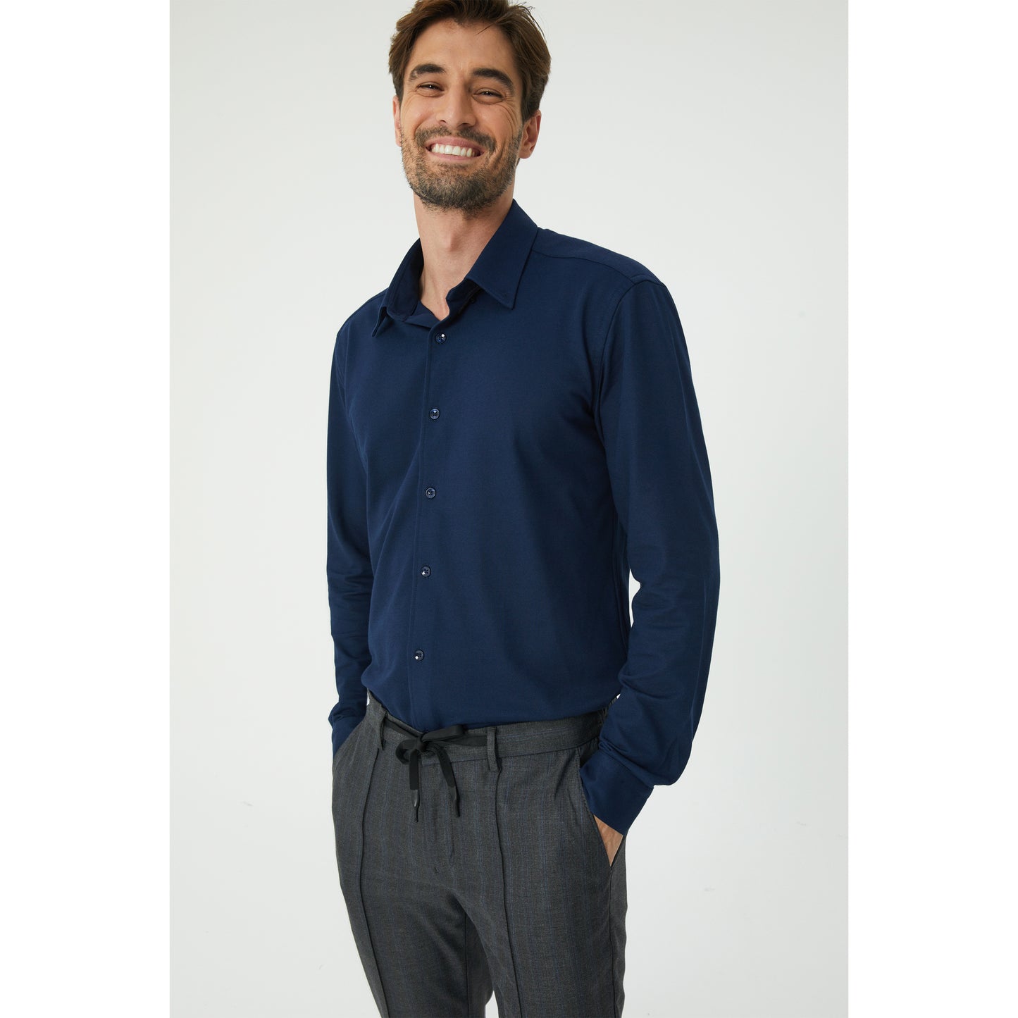 Grey Drawstring Trousers