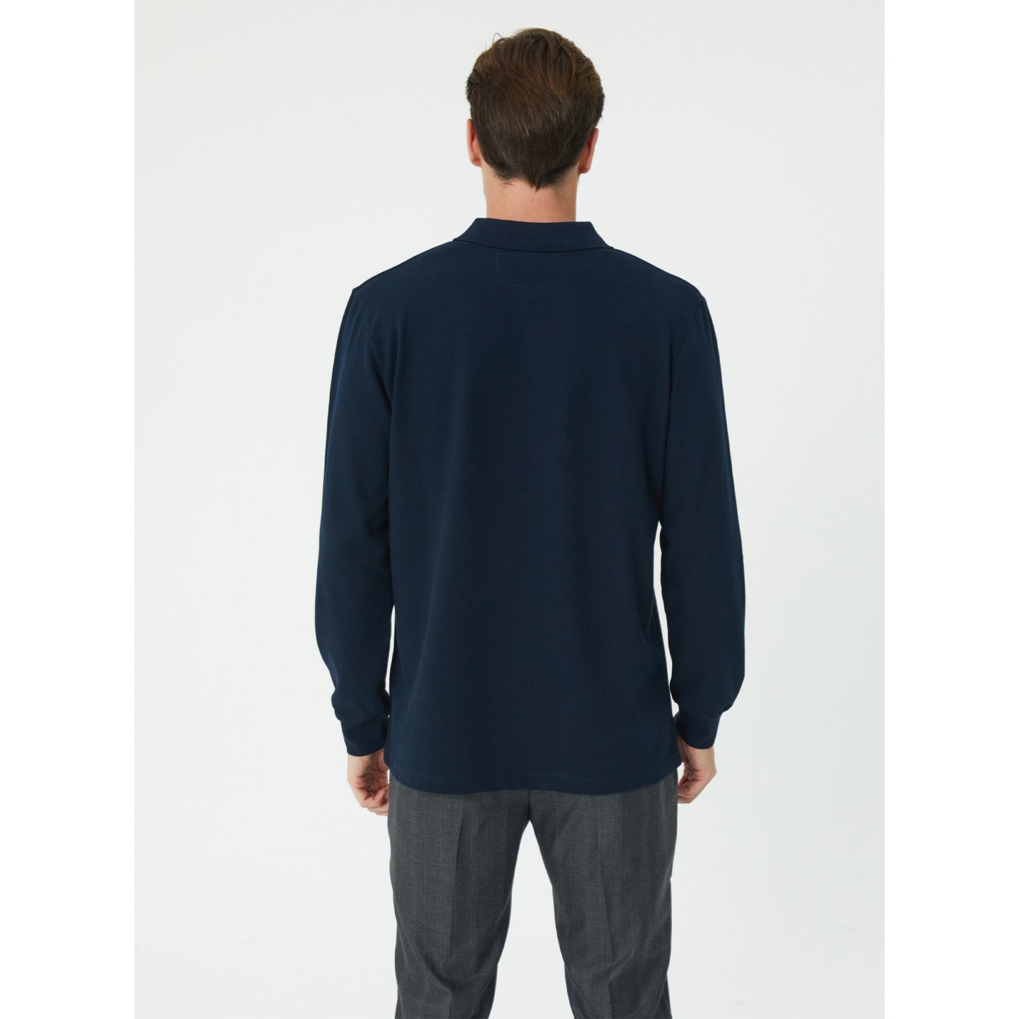 Navy Polo Sweatshirt