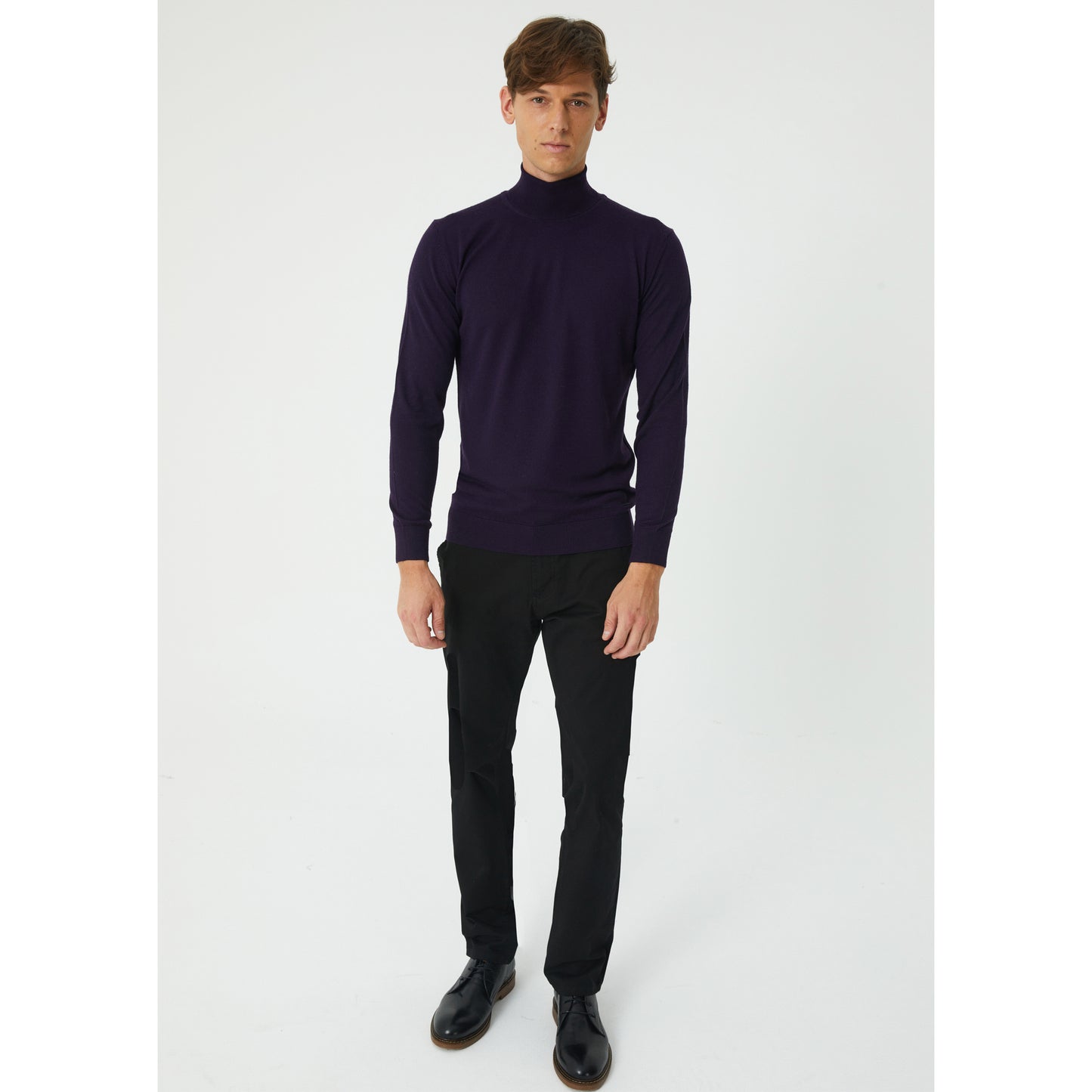 Black Cotton Chinos
