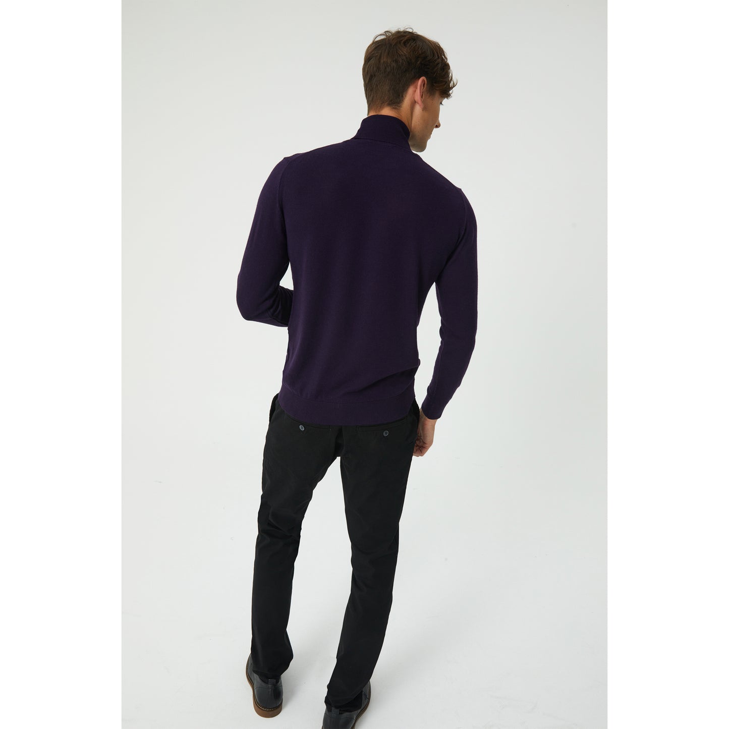 Black Cotton Chinos