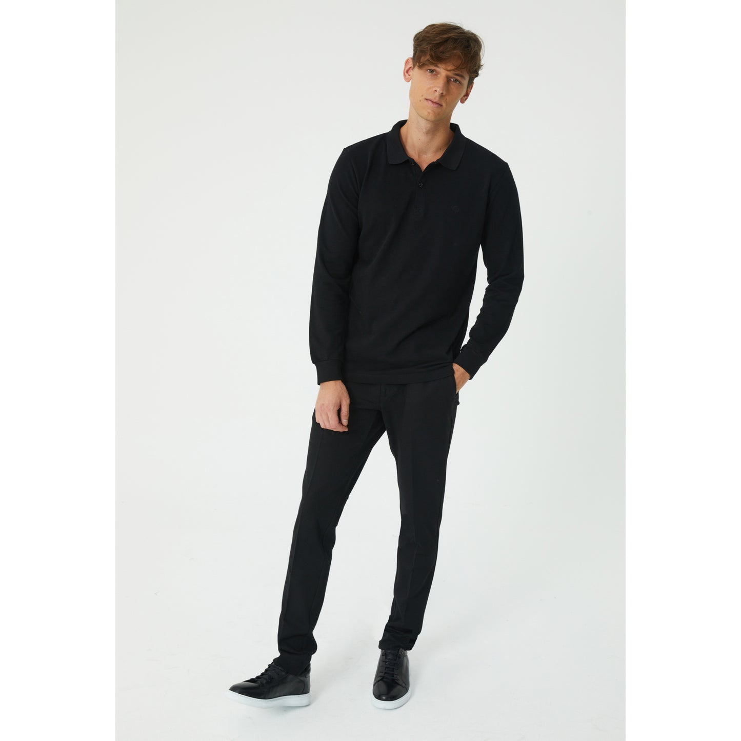 Black Polo Sweatshirt