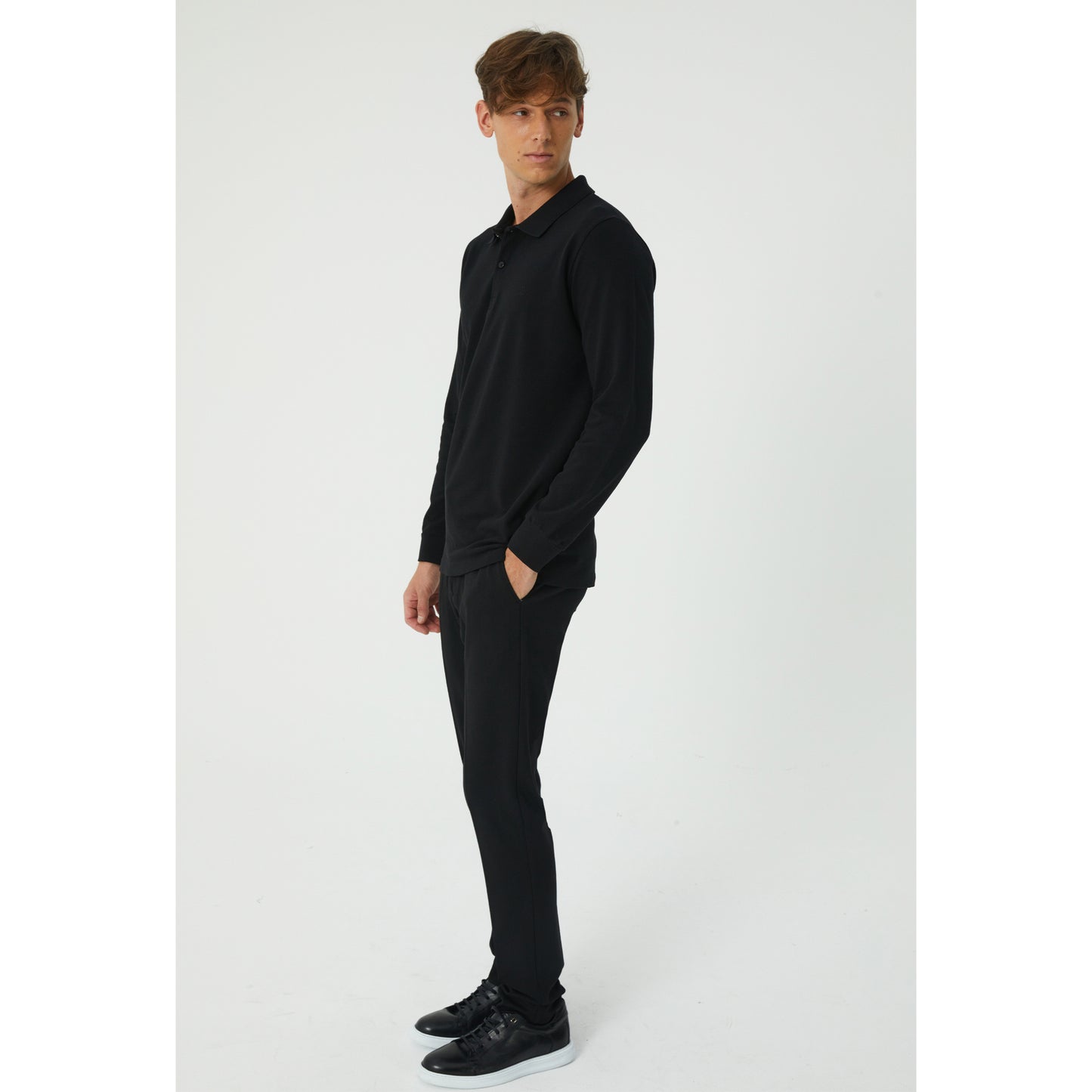 Black Polo Sweatshirt