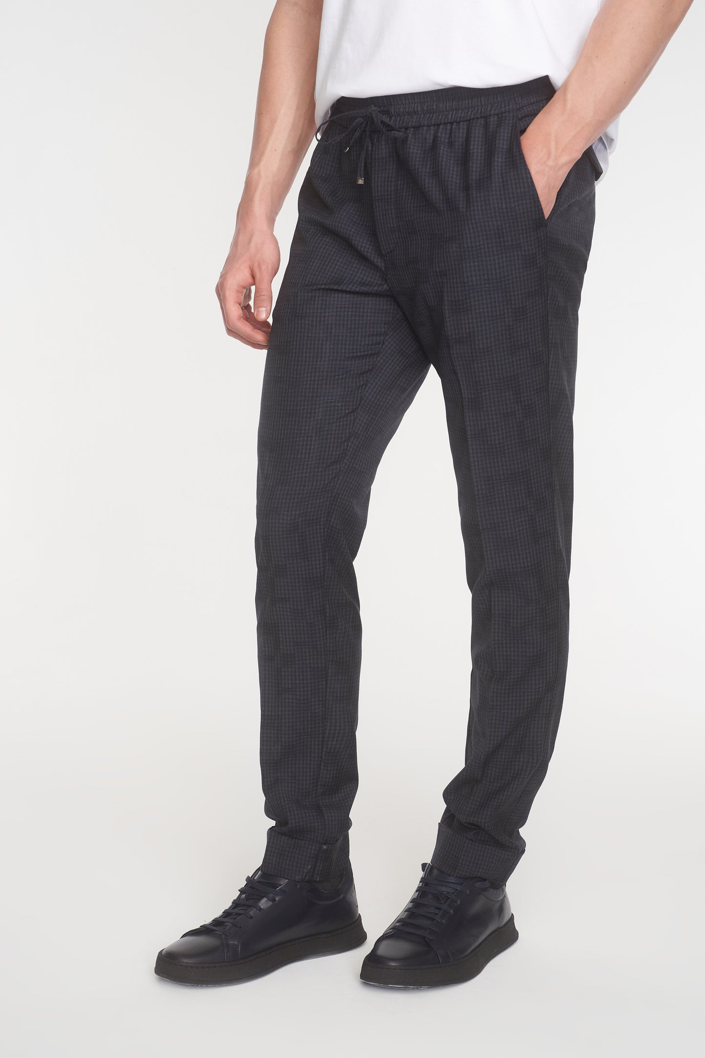 Navy Reda (Italian) Wool Trousers