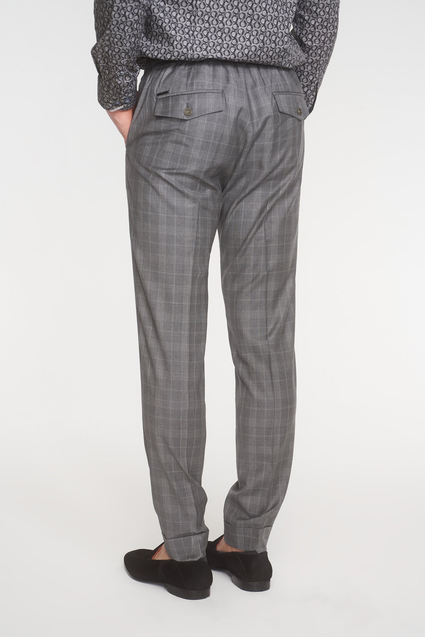 Grey Reda (Italian) Wool Trousers