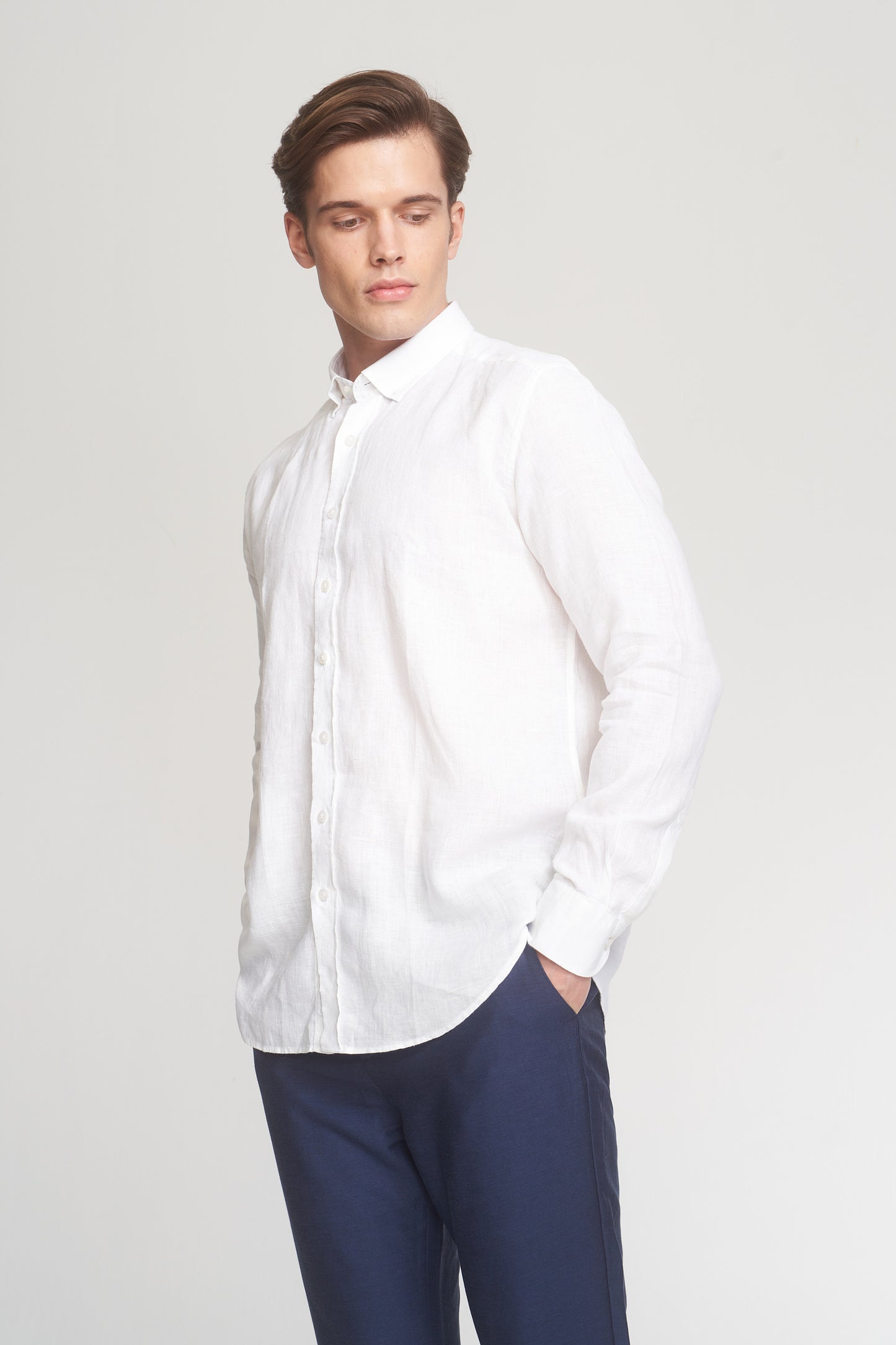 White Linen Shirt