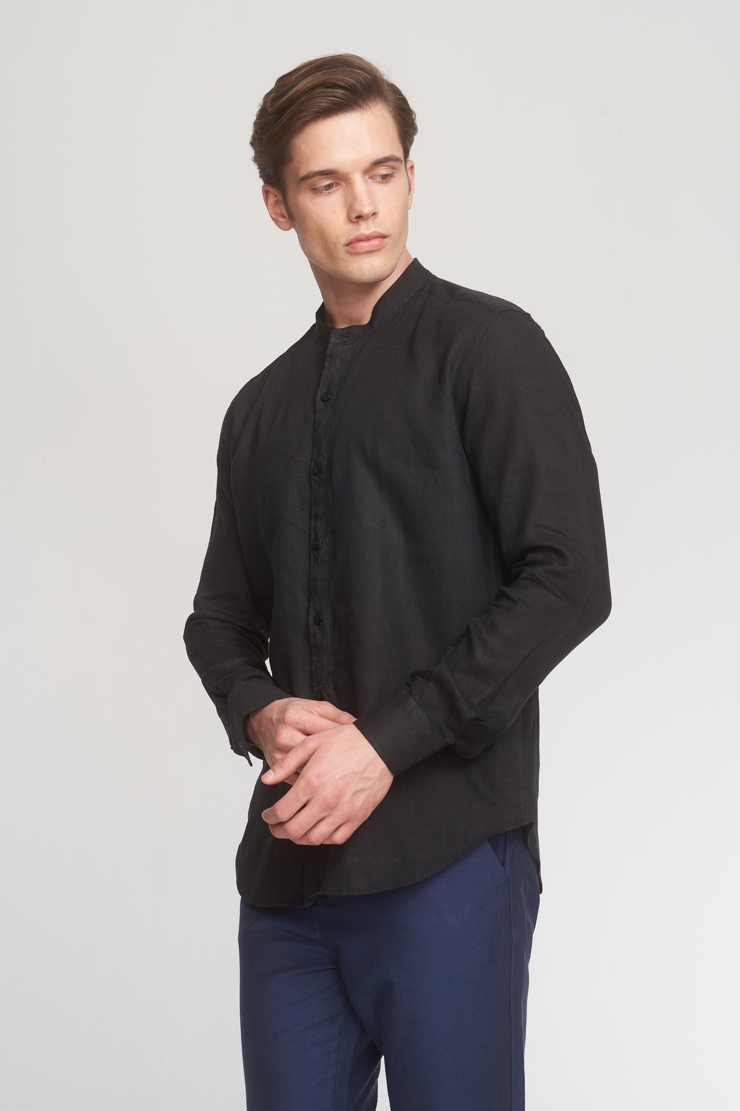 Black Linen Shirt