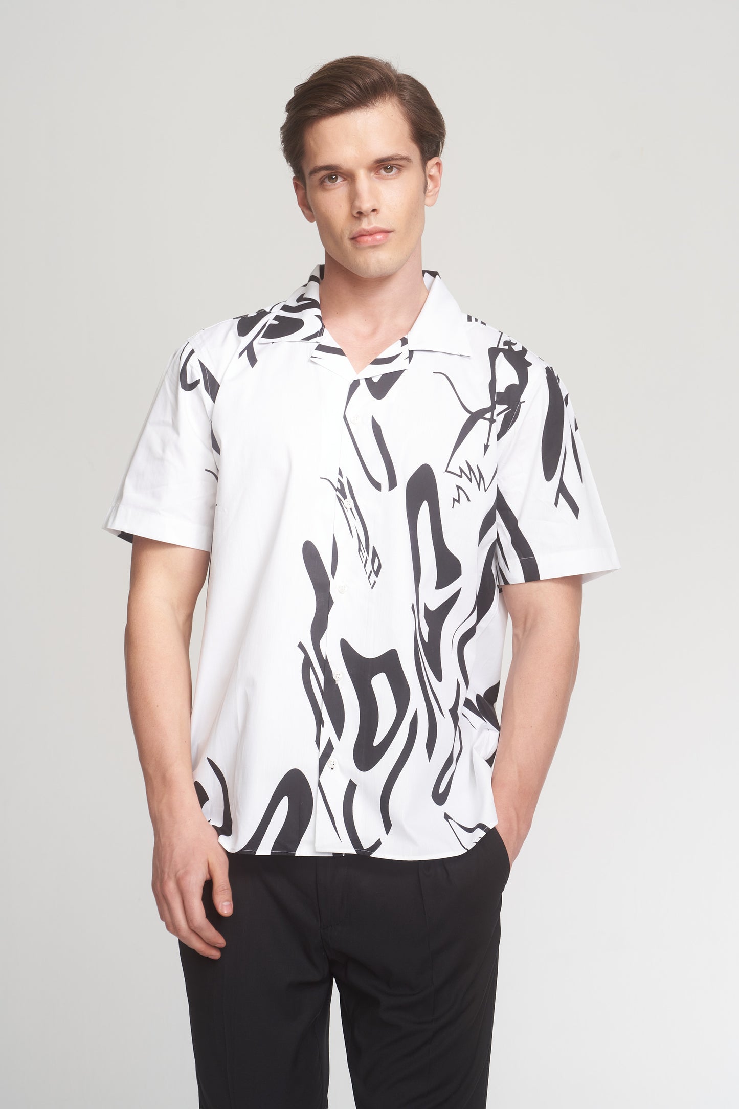 White - Black Oversized Weekend Shirt