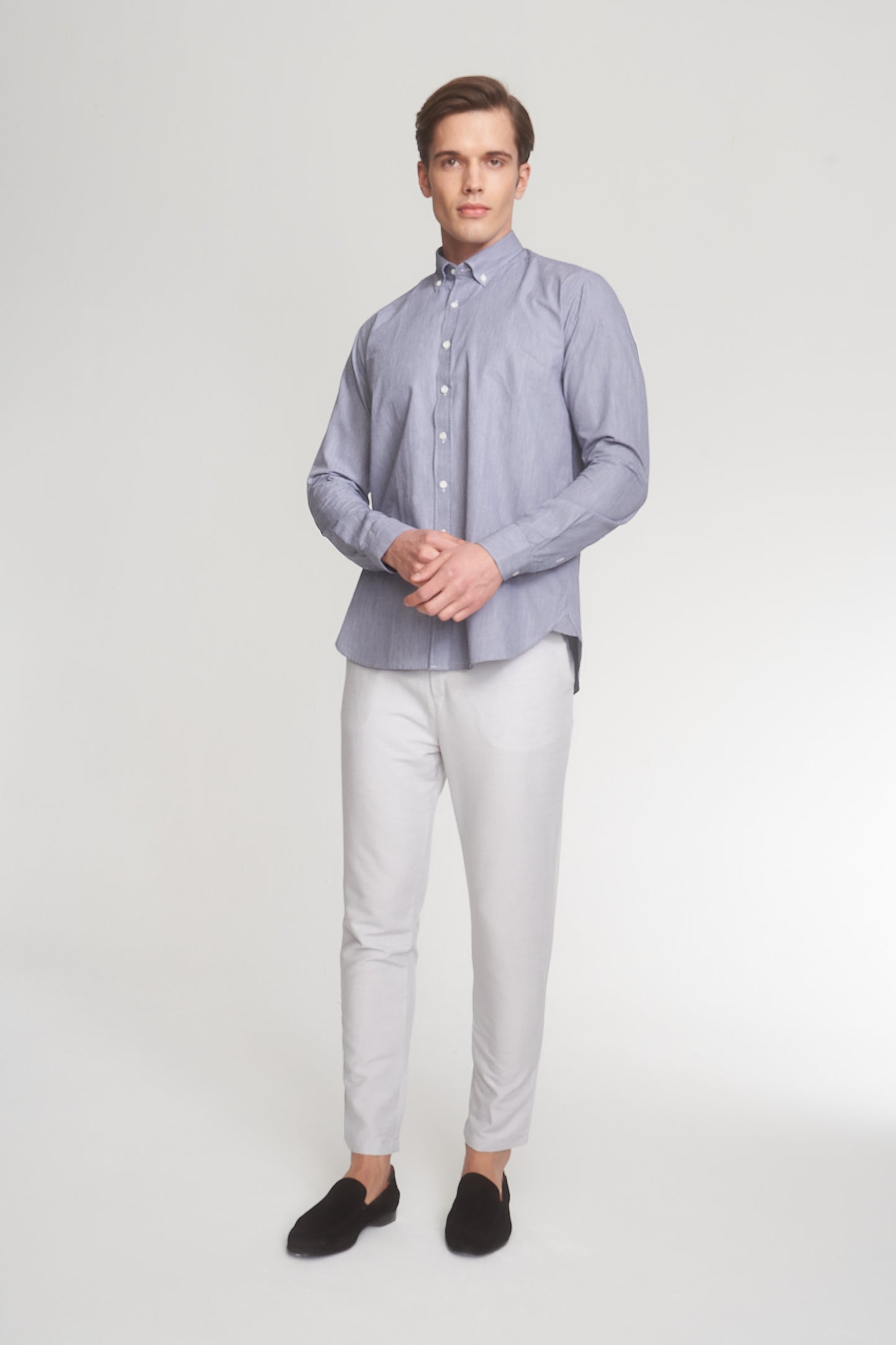 Light Navy - Grey Shirt