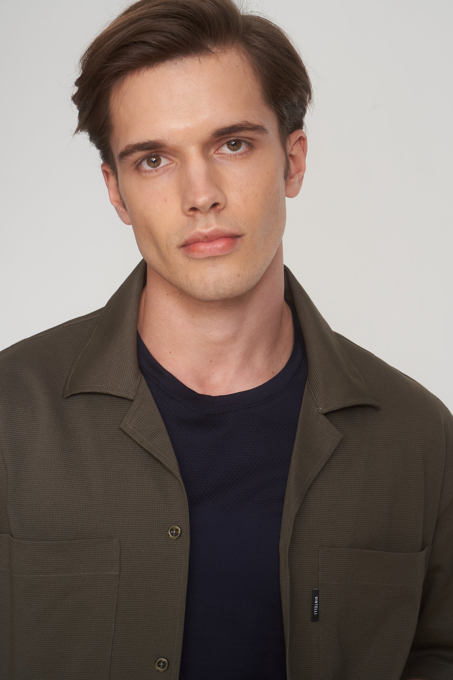 Khaki Short Sleeve Overshirt