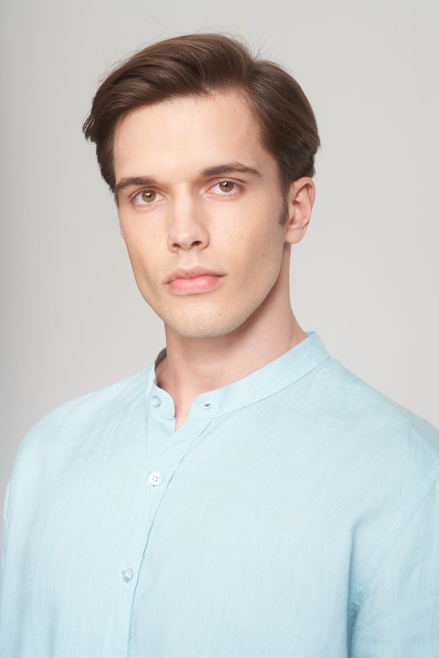 Aqua Linen Shirt