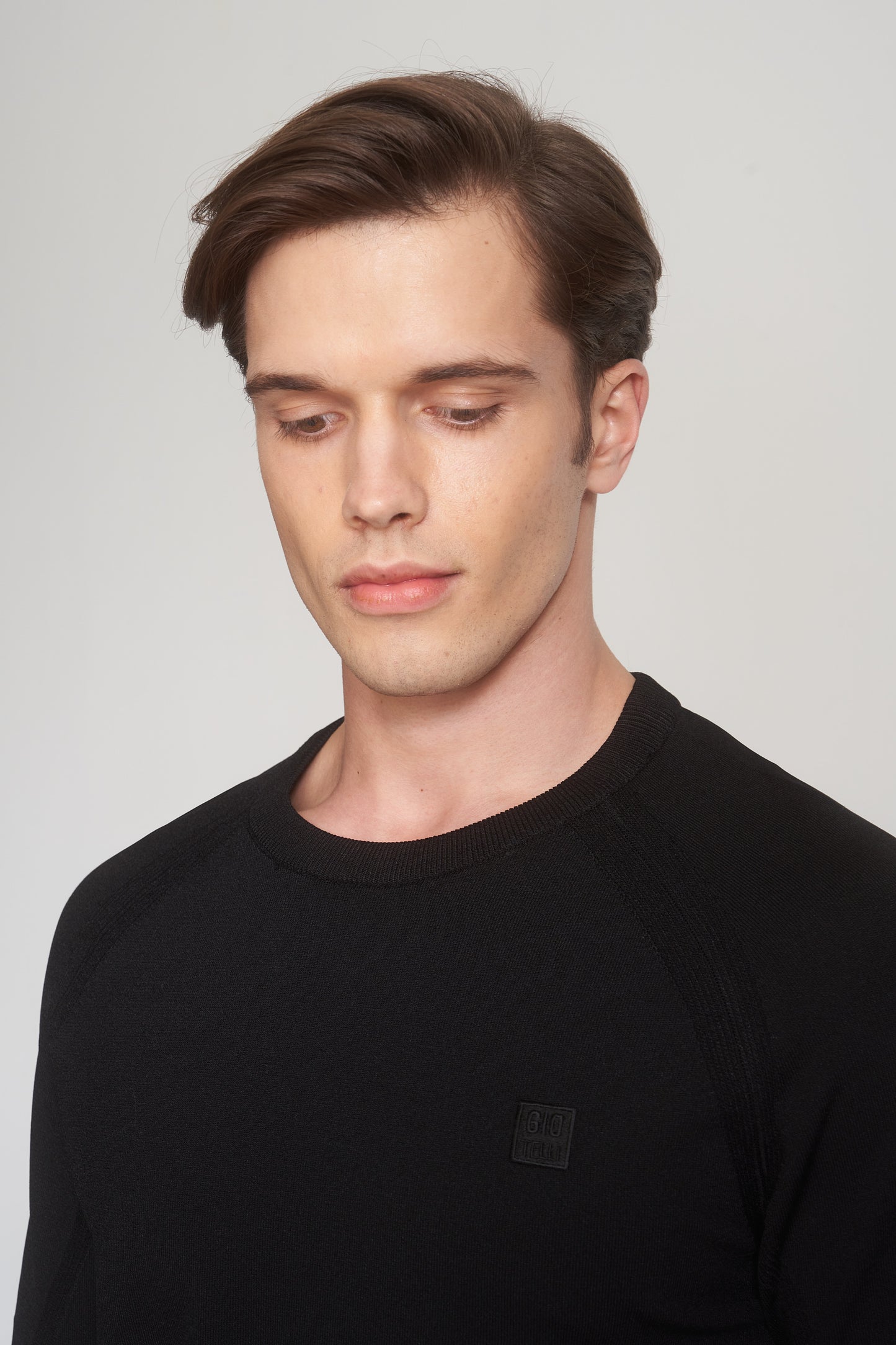 Black Knit T-Shirt