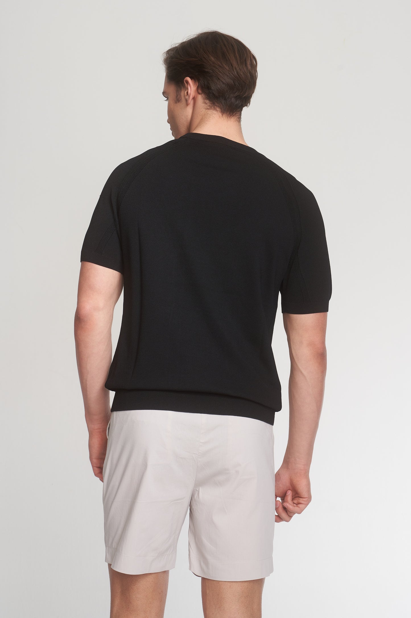 Black Knit T-Shirt